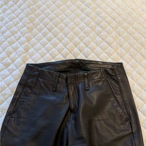 rag & bone Women's Black Leather Pants